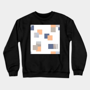 Geomatric square pattern Sky Crewneck Sweatshirt